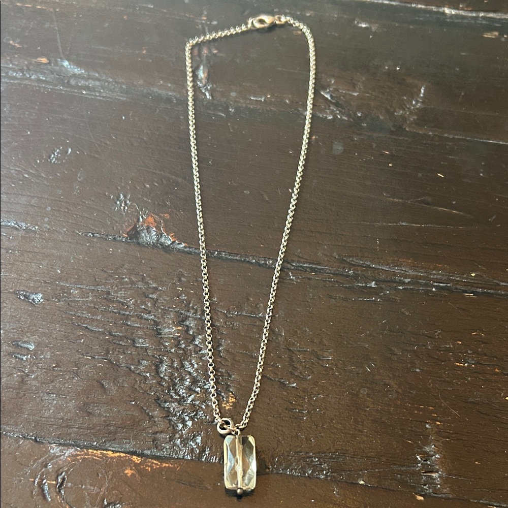 Vintage Silver Geometric Necklace